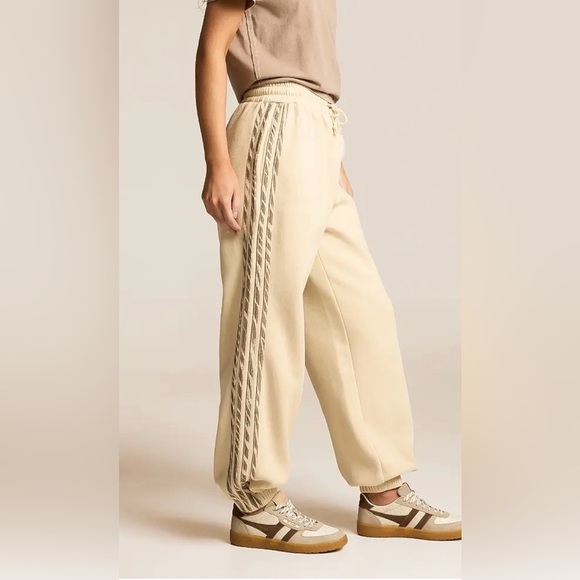 Gilded Intent Pants - Gilded Intent Zebra Striped Jogger M